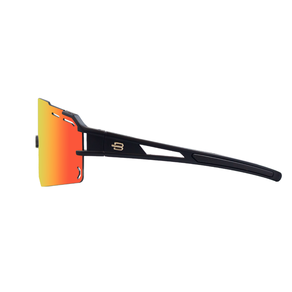 Performance Sport Sunglasses TROMSO MATTE BLACK Bloovs Eyewear