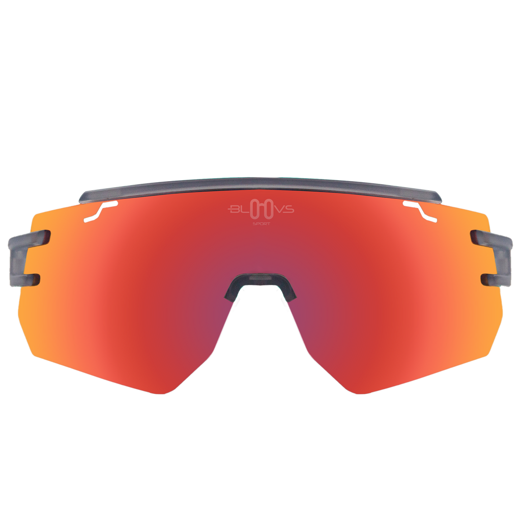 Performance Sport Sunglasses GALIBIER CRYSTAL GRAY RED MODEL Bloovs Sport