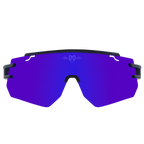 Performance Sport Sunglasses GALIBIER MATTE BLACK BLUE MODEL Bloovs Sport