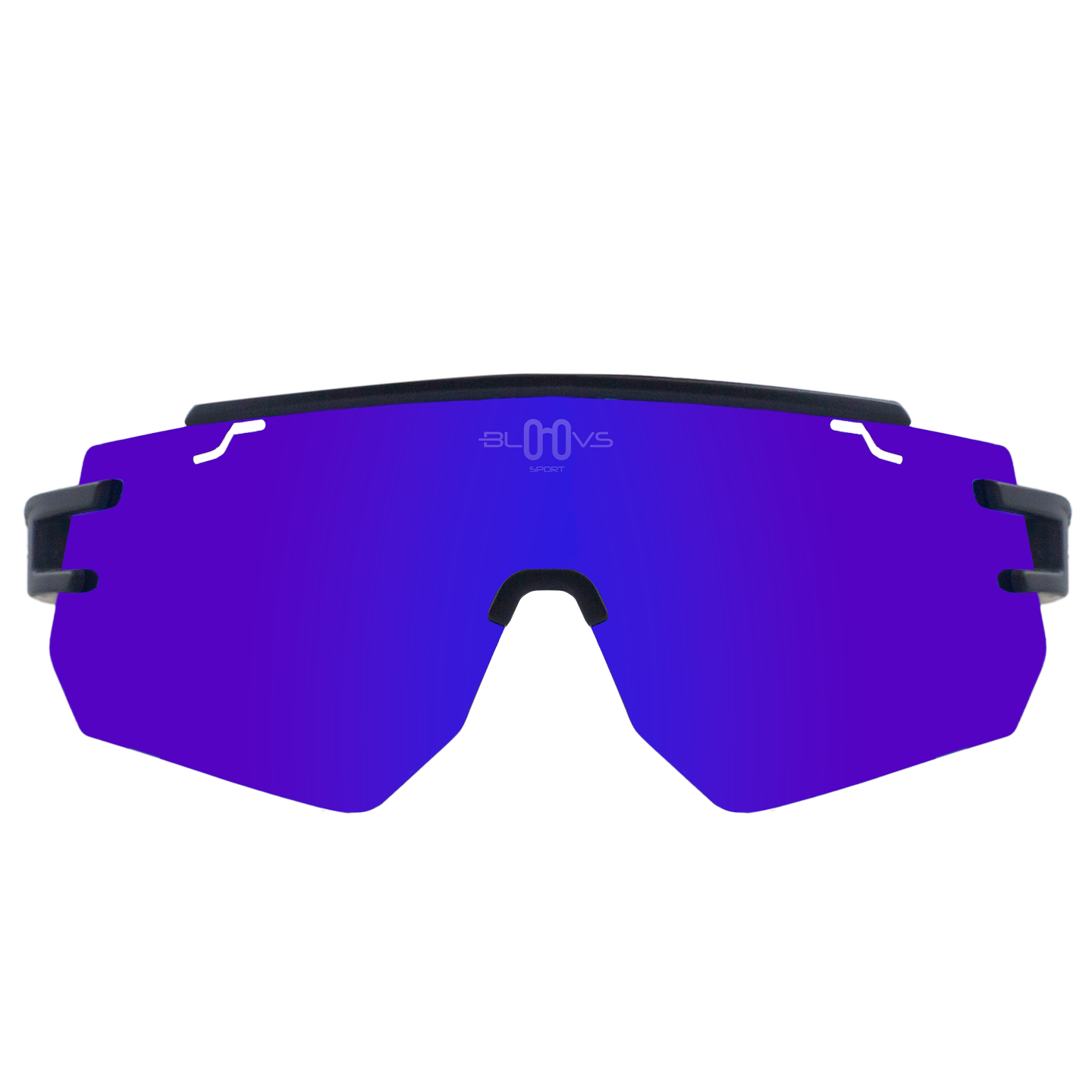 Performance Sport Sunglasses GALIBIER MATTE BLACK BLUE MODEL Bloovs Sport