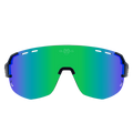 Performance Sport Sunglasses Polarized ITEN MATTE BLACK GREEN Bloovs Eyewear
