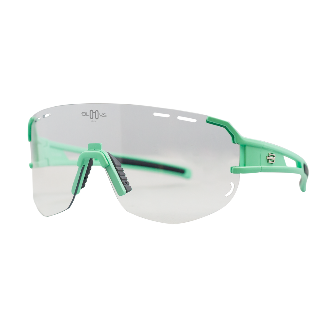 Performance Sport Sunglasses Photochromic ITEN MATTE GREEN Bloovs Eyewear
