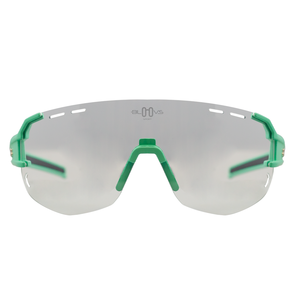 Performance Sport Sunglasses Photochromic ITEN MATTE GREEN Bloovs Eyewear
