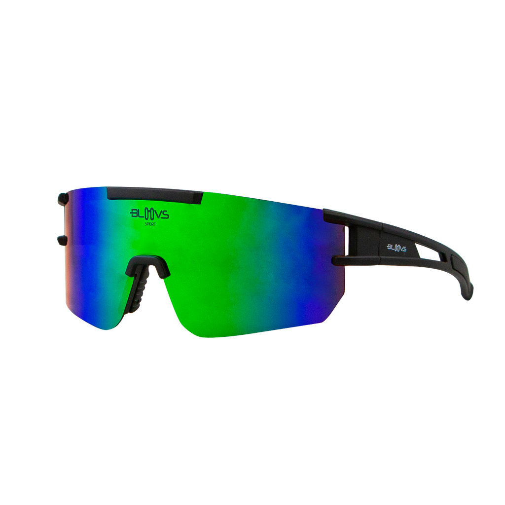 Performance Sport Sunglasses Polarized ZONCOLAN MATTE BLACK GREEN Bloovs Eyewear