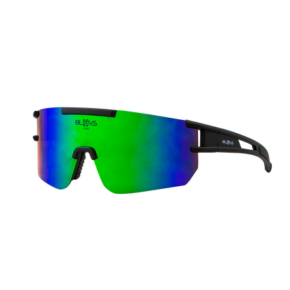 Performance Sport Sunglasses Polarized ZONCOLAN MATTE BLACK GREEN Bloovs Eyewear