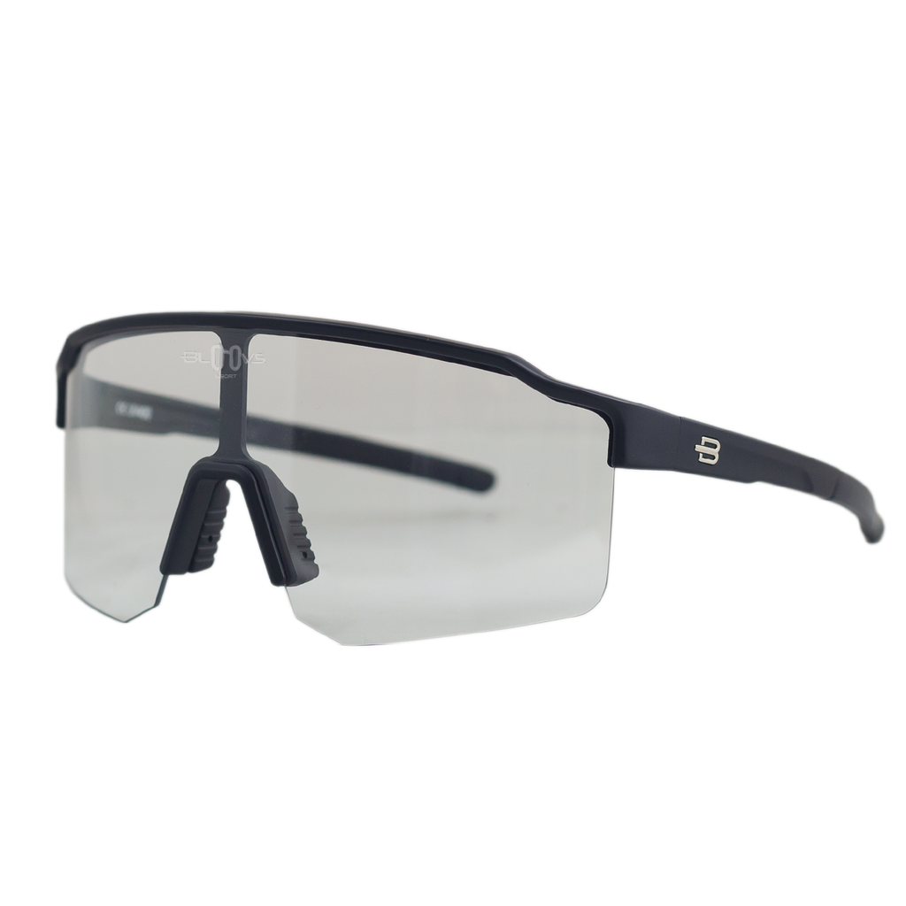 Sport Sunglasses Polarized TAROKO MATTE BLACK photochromic Bloovs Eyewear