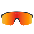 Sport Sunglasses Polarized TAROKO MATTE BLACK RED MIRROR Bloovs Eyewear