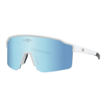 Sport Sunglasses Polarized TAROKO white ICE BLUE Bloovs Eyewear