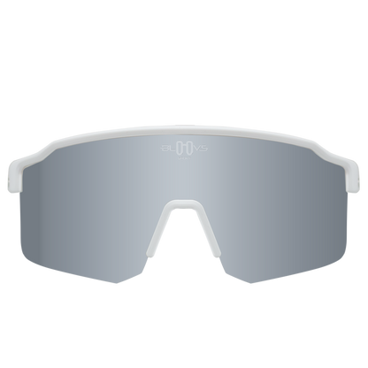 Sport Sunglasses Polarized TAROKO white silver Bloovs Eyewear