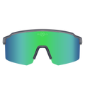 Sport Sunglasses Polarized TAROKO crystal gray GREEN Bloovs Eyewear