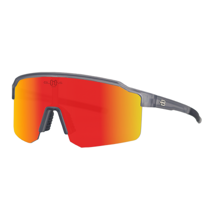 Sport Sunglasses Polarized TAROKO crystal gray red Bloovs Eyewear