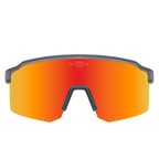 Sport Sunglasses Polarized TAROKO crystal gray red Bloovs Eyewear