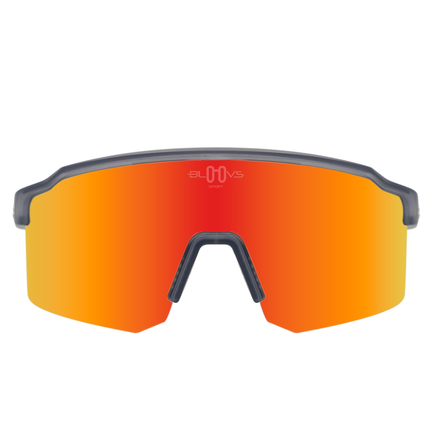Sport Sunglasses Polarized TAROKO crystal gray red Bloovs Eyewear