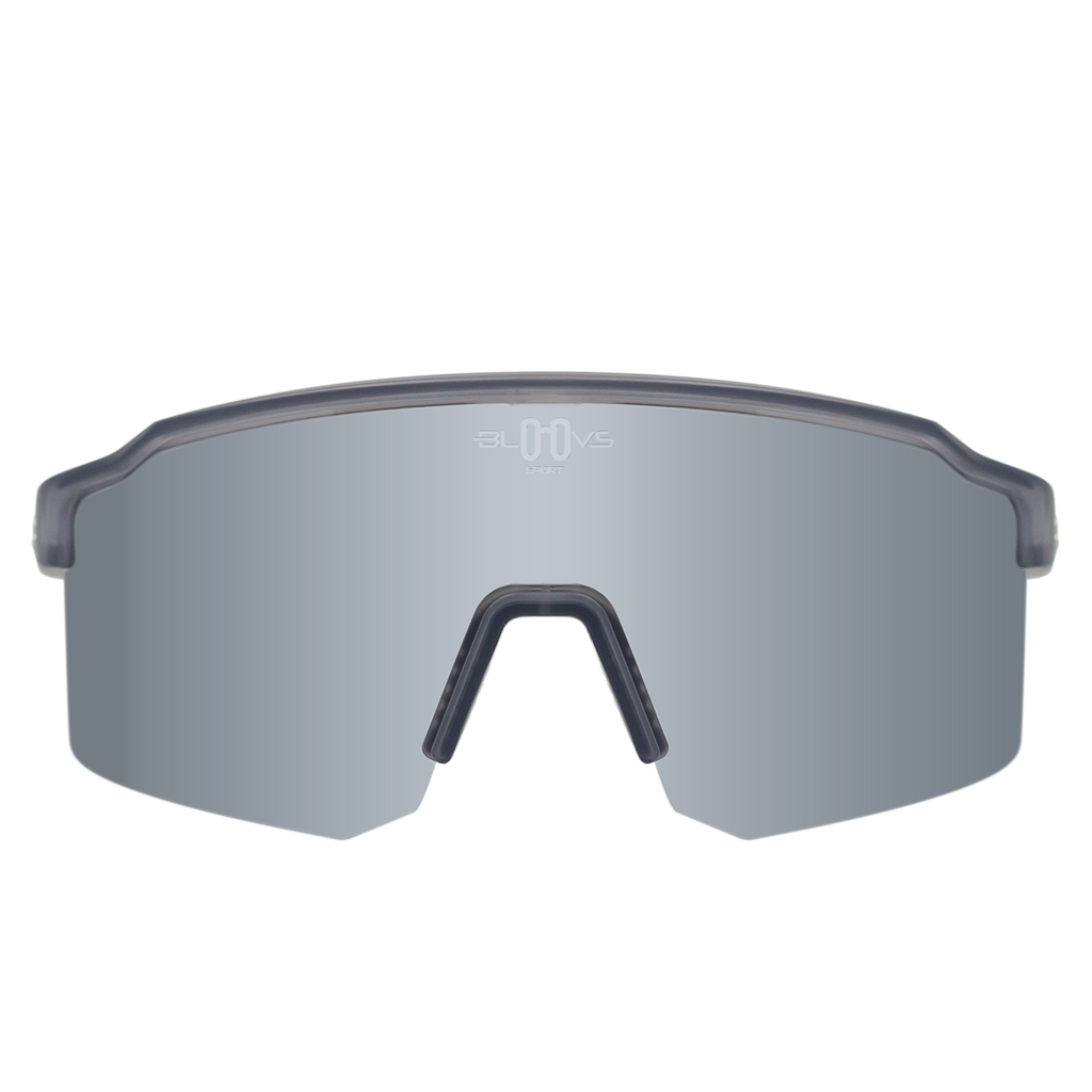 Sport Sunglasses Polarized TAROKO crystal gray SILVER Bloovs Eyewear