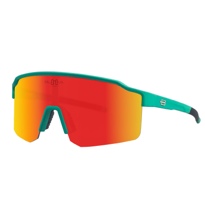 Sport Sunglasses Polarized TAROKO crystal low green red Bloovs 