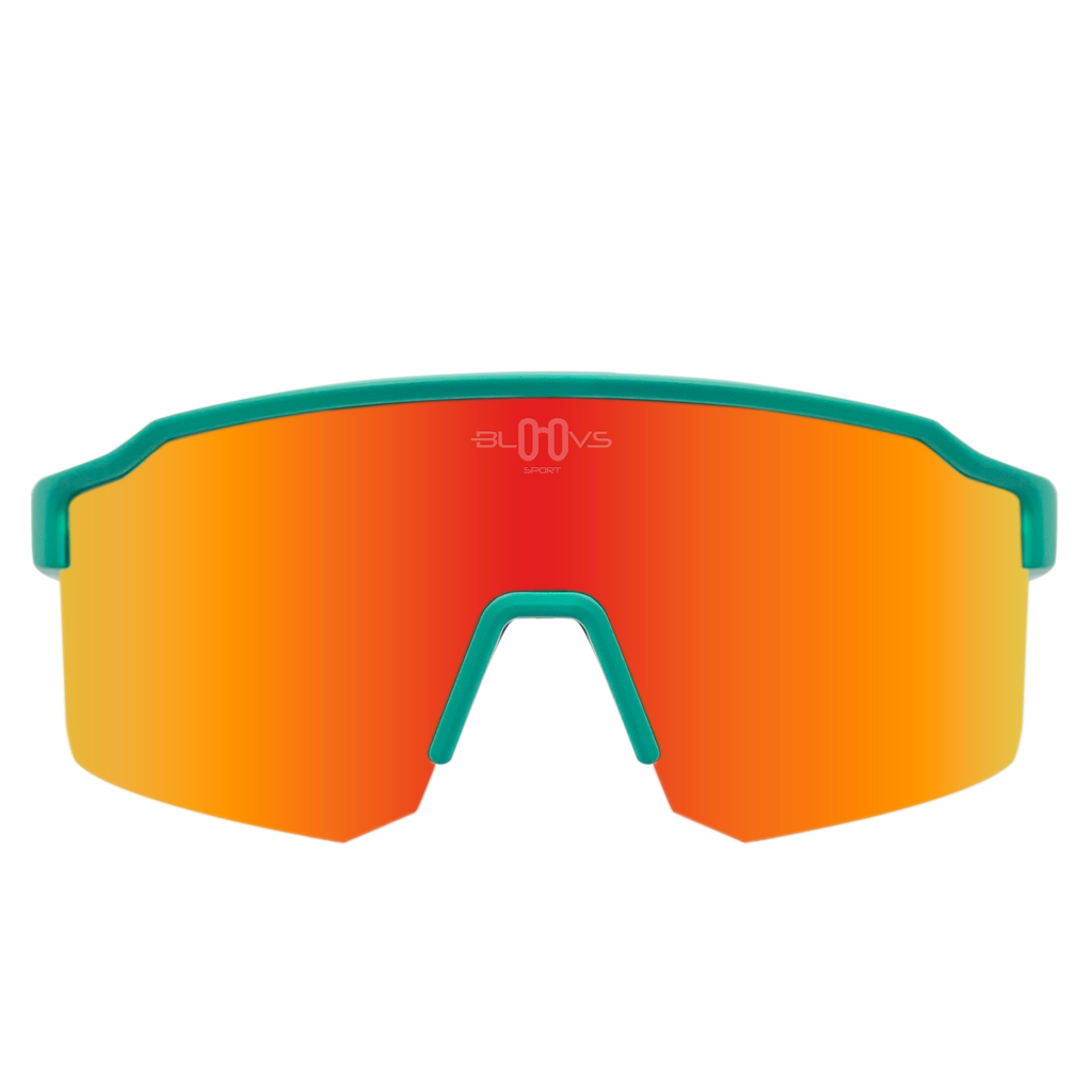 Sport Sunglasses Polarized TAROKO crystal low green red Bloovs 
