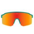 Sport Sunglasses Polarized TAROKO crystal low green red Bloovs 