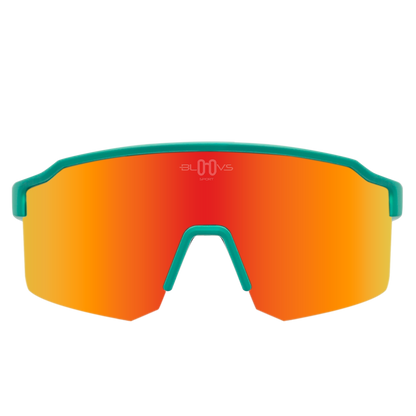 Sport Sunglasses Polarized TAROKO crystal low green red Bloovs 