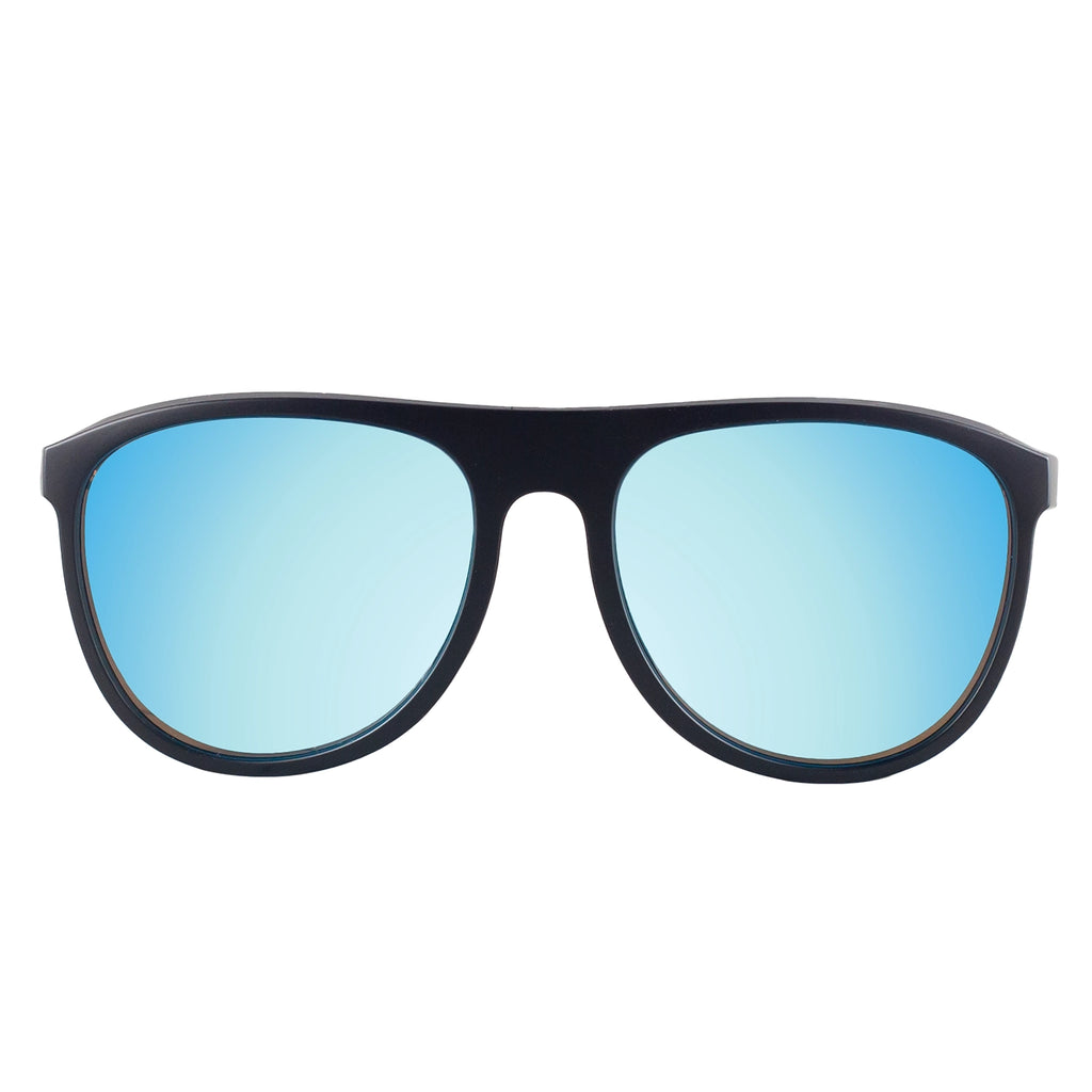 VANCOUVER MATTE BLACK BLUE POLARIZED